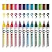Produktbild Molotow Aqua Color Brush (Brush Pen Marker Basic-Set 1, Pinsel Spitze für Aquarellieren und Handlettering) 12 Stück sortiert