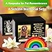 Wooden Rainbow Bridge Keepsakes Pet Urns, Handcrafted Dog/Cat Pet Urn, A Memorial Solemn Set, Pet Ashes Box with Photo Frame, Poem, Personalized Name Tag,Flannel Bag,Pet Sympathy Remembrance Gift