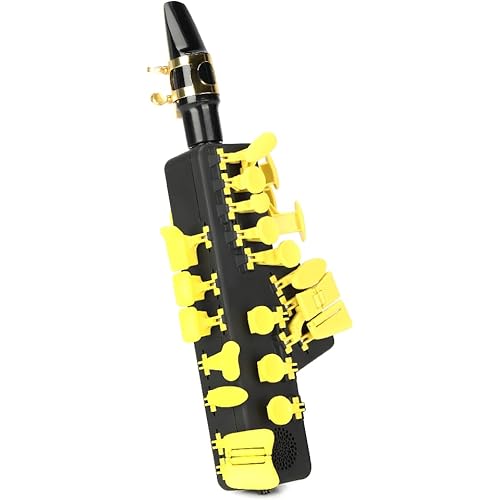 Travel Sax 2 (Yellow Camel) – Compact Digital Saxophone for Silent Practice Anywhere | Lightweight Electronic Sax with Real Alto Mouthpiece, Built-in Speaker, Bluetooth MIDI/Audio, USB-C, 70+ Internal