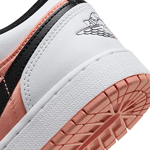Image of Nike boys Jordan 1 Low GS Shoes, Lt Madder Root /Black-white, 6.5 Big Kid