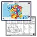Tot Talk France Geography Educational Placemat for Kids, Washable and Long-Lasting
