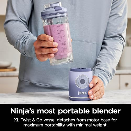 Ninja-Blast-Max-Portable-Blender-Twist-Go-Personal-Blender-Ninja-Blender-Smoothie-Blend-Ice-Crush-3-Programs-Cordless-22-oz-removable-Vessel-Dishwasher-Safe-Leakproof-Lavender-BC251LD Ninja Blast Max Portable Blender Twist Go Personal Blender Ninja Blender Smoothie Blend Ice Crush 3 Programs Cordless 22 oz removable Vessel Dishwasher Safe Leakproof Lavender BC251LD