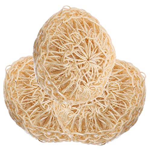 DRESSOOS 3 Bolas Exfoliantes De Sisal Para Baño Para Limpieza Corporal Ducha Esponja Vegetal Exfoliante Para Un Cuidado Suave De La Piel