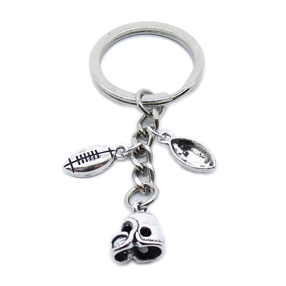 4044 Charms 1 Piece Keychain Keyring Jewellery Clasps Suppliers PB2Z2X Helmet Football American