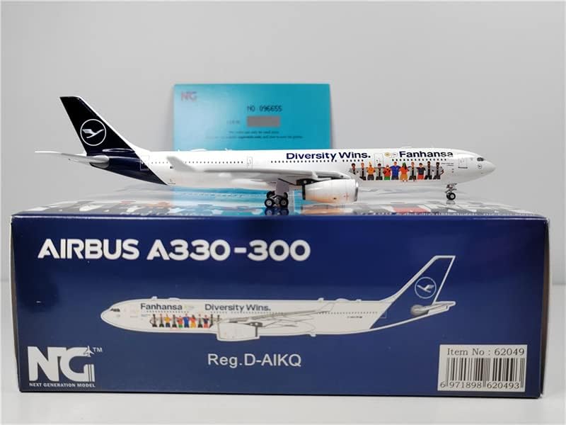 Miniatura 3 de Hobby-Ace NG Model Lufthansa para Airbus A330-300 D-AIKQ Fanhansa Diversity gana 1400 aviones modelo preconstruido