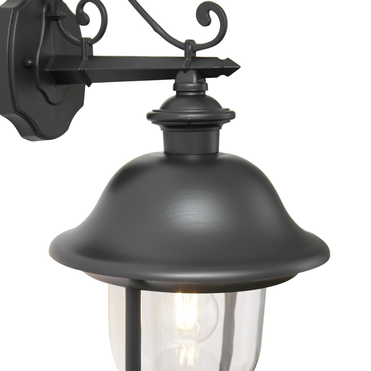 Qazqa Classique applique murale extérieure noir 28cm Genoa
