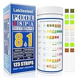 LabBestest Pool Salt Test Strips - Salt Water Pool Testing Kit - 125 Swimming...