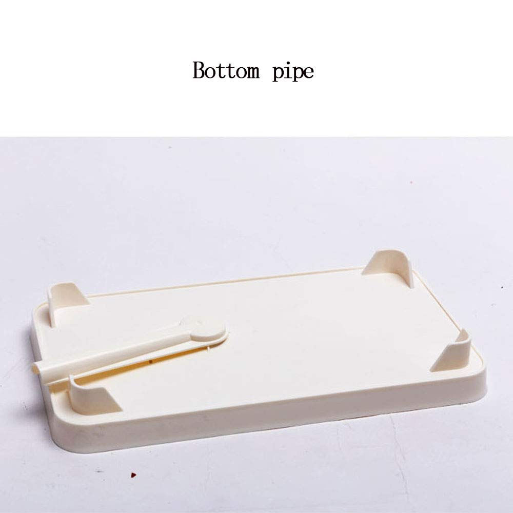 Scolapiatti a Singolo Strato per lavello, Contenitore per Piatti e Bacchette, ripiano da Cucina Multifunzione, Bianco/Verde/Bianco e Nero (A)