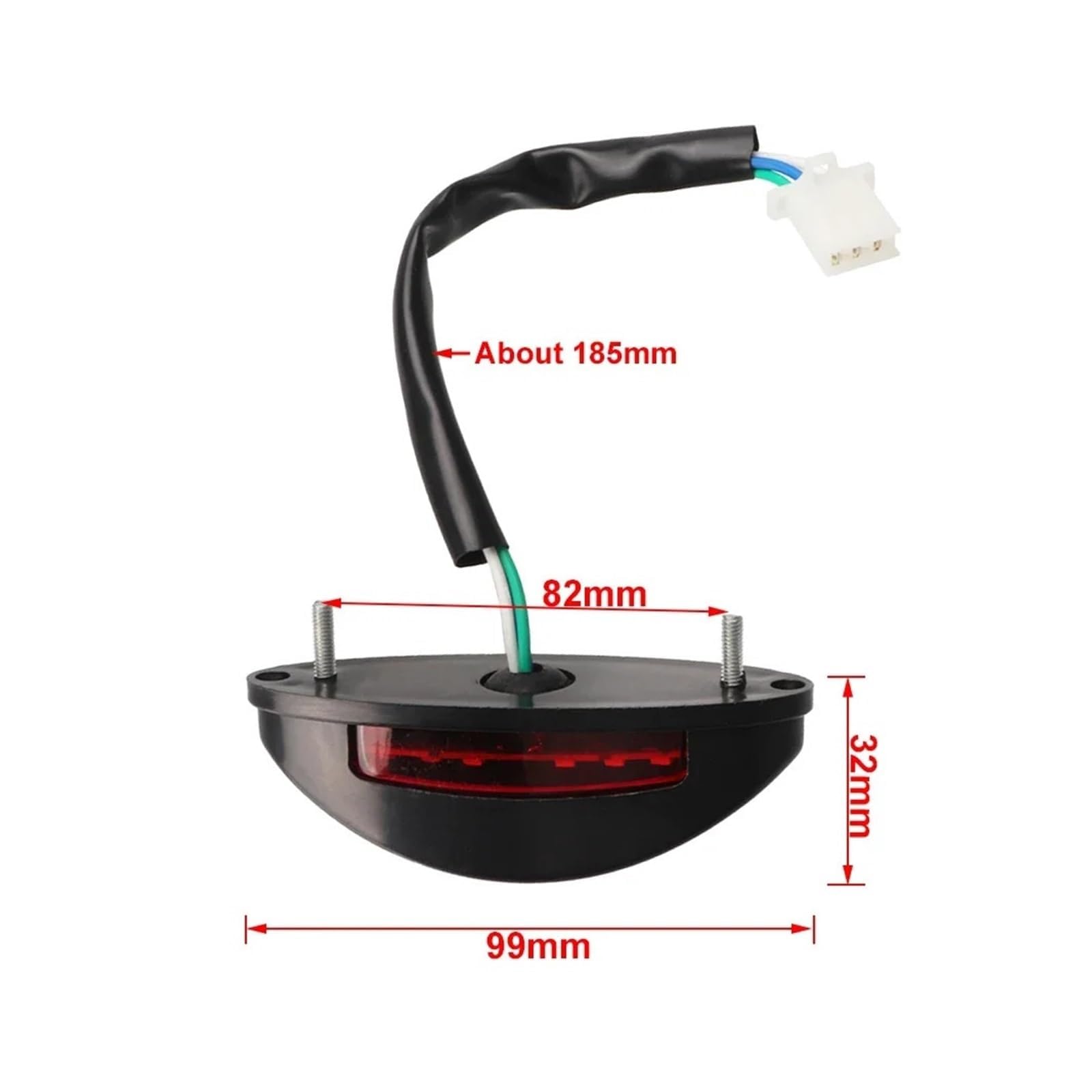 Fanale posteriore per moto Per Dirt Per Bikes Fanale posteriore a LED per moto, stop, freno, luce posteriore rossa con funzione di marcia/freno, luci posteriori