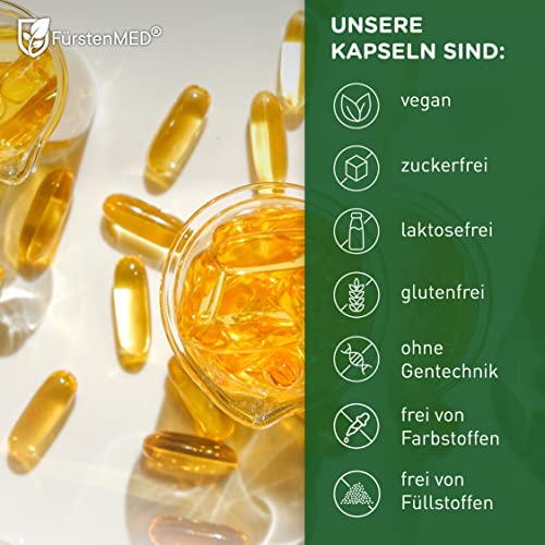 Algenöl FürstenMED Omega 3 Kapseln, vegan und biozertifiziert