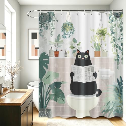 Rideau de douche hydrofuge et lavable en polyester 180 x 200 cm - 4