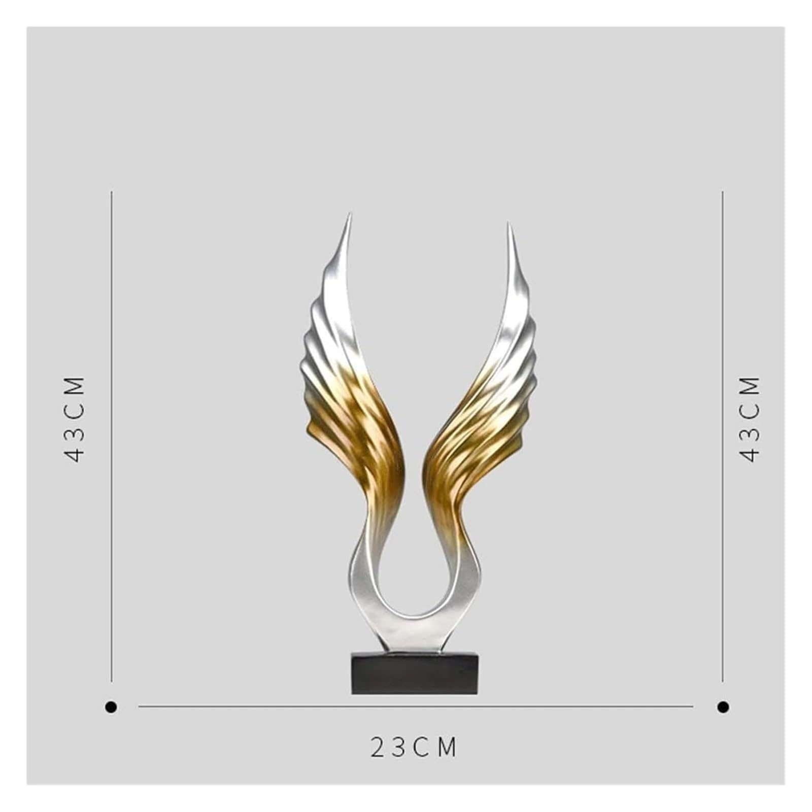 Ozdoby biurowe dekoracjeSztuka statua na prezenty Figurki kolekcjonerskie Posągi Żywica Dapeng Rozłożone skrzydła Ozdoby Dekoracje domu Biuro Posągi zwierząt na szczęście
