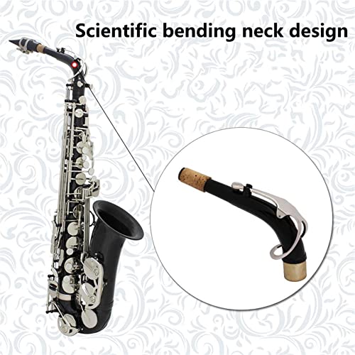 HMHM Black Alto Saxophone Professional Wind Instrument Large Horn Brass EB E Sax with Box Musical Instrument Accessories Student Saxophone
