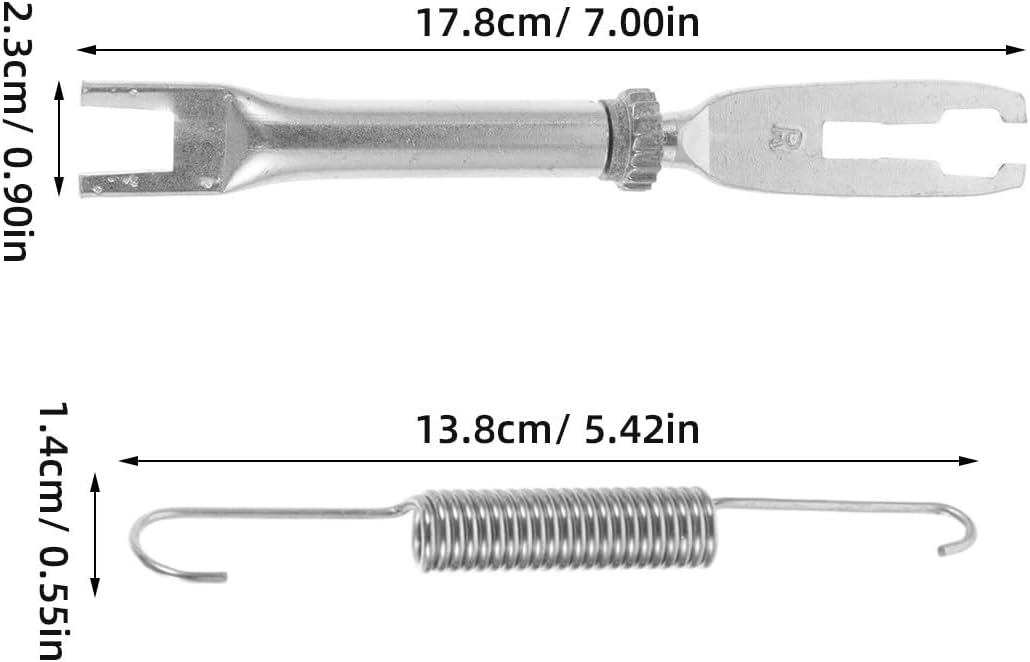 Rear Drum Brake Hardware Kit and Widely Applicable Precise Compatibility with Springs Pins and Retainers Steel Material Brake Drum for Vehicle Repair and DIY Enthusiasts