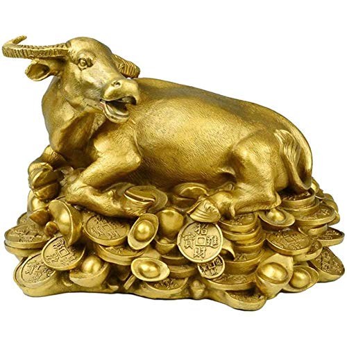 Sculpture artisanale de taureau du zodiaque en laiton de qualité supérieure