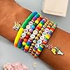 Pride Rainbow Clay Beads Bracelets Making Kit, Love is Love Beads Art DIY Craft Kit, Rainbow Color Jewelry Making Kit Party Supplies, Set of 1 Box #2