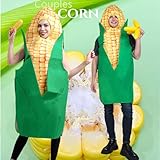 PGOND Adult Corn on the Cob Halloween Costume, corn costume adult One Size