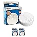 Price comparison product image 2x Nemaxx FL2 smoke detector - quality smoke alarms according to EN 14604 with sensitive photoelectric technology