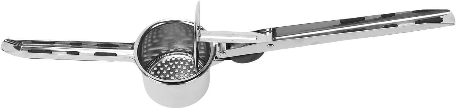 Potato Ricer Professional Stainless Steel with 15oz Capacity & 3 Interchangeable Discs Silicone Handle Kitchen Tool for Potatoes Oranges