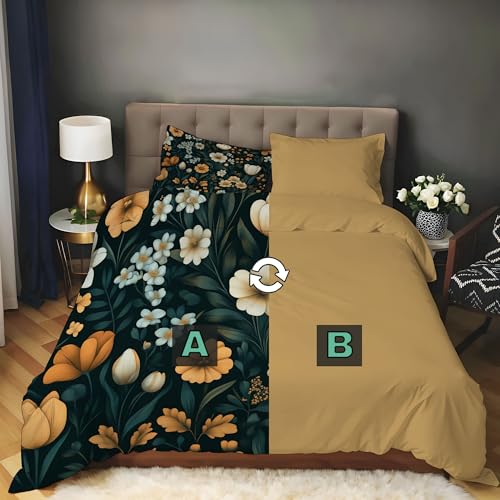 Housse de couette 200x200 facile à repasser avec zip pour lit double 2 taies - 5