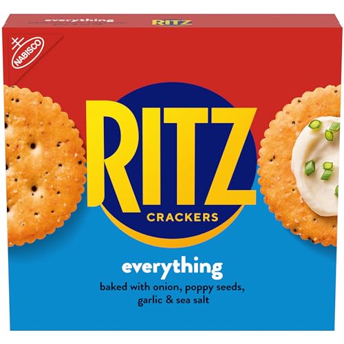 Image of RITZ Everything Crackers, Snacks for Kids and Adults, Lunch Snacks, 13.7 oz