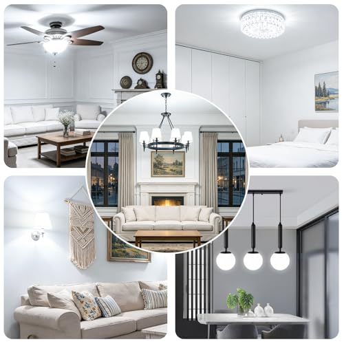 E12 LED Bulb Daylight White 6W Candelabra Light Bulbs 60 Watt Equivalent — view 6