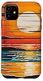 Distressed Woodgrain Paint Colorful Digital Sunset