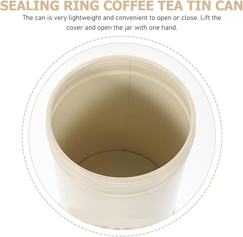 Miniatura 9 de NOLITOY Contenedor de metal de lata de caramelo con tapa bote de grano de café café y azúcar sellado recipiente de café envases de almacenamiento de