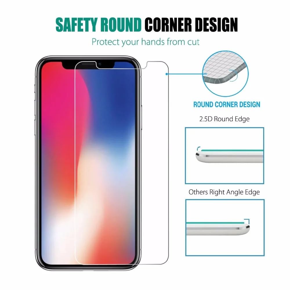 Oprimio 3 x szkło pancerne do iPhone 11 Pro Max – pełnoekranowa ochrona wyświetlacza z ramą, twardość 9H, bez pęcherzyków powietrza, nie wpływa na dopasowanie etui, 3 sztuki