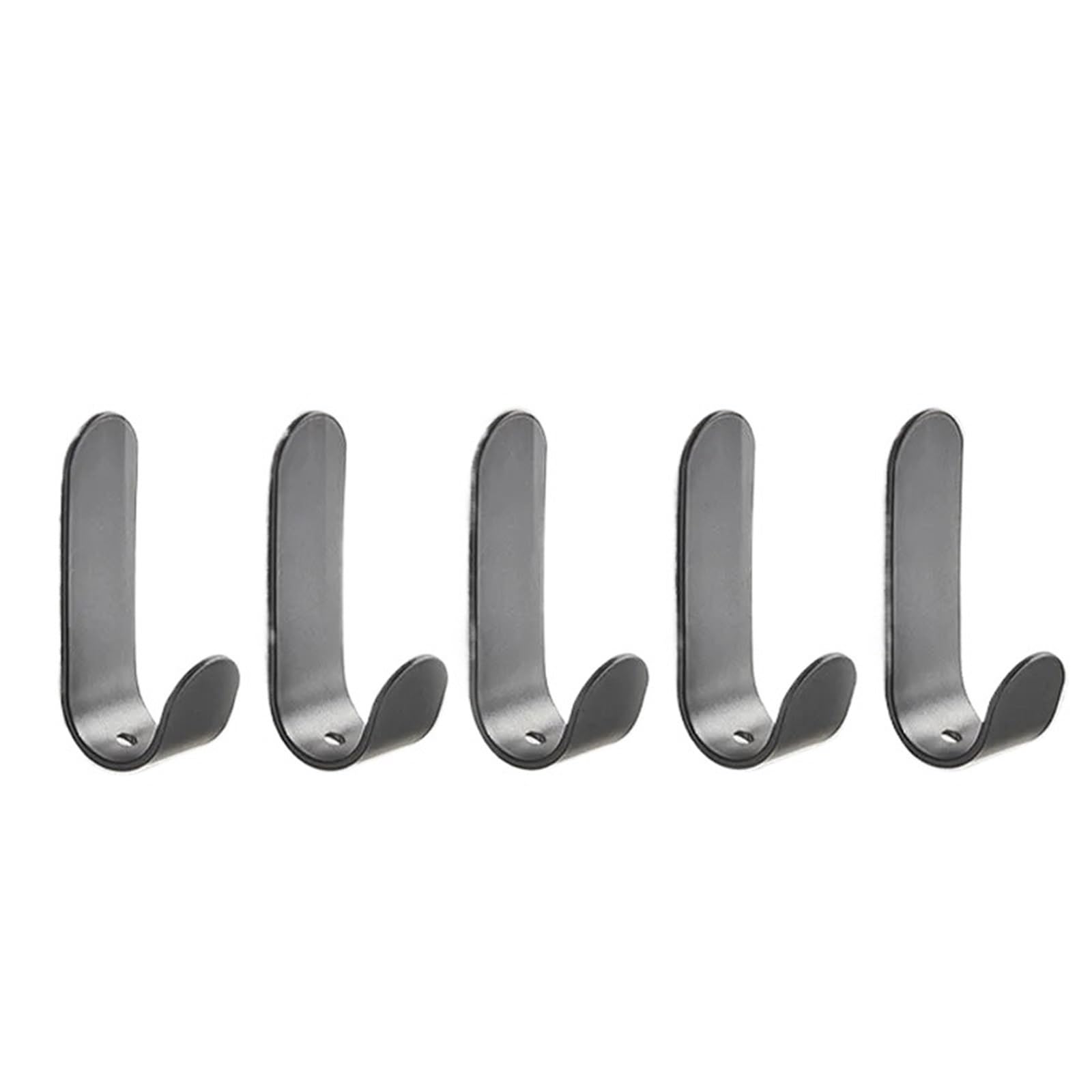 Ryqzhhy 5Pcs-Grey Coat Hooks 5Pcs Stainless Steel Adhesive Wall Hooks For Hat Towel Robe Bathroom Bedroom Hanging Use(5Pcs-Grey)