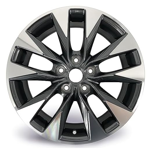 17" New Single 17x6.5 Alloy Wheel For Nissan Sentra 2016-2019 GREY Machined Face OEM Quality Replacement Rim