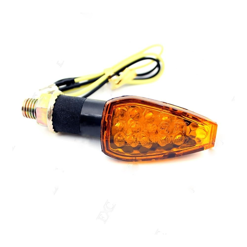 Moto Universali Indicatori Di Direzione Per moto a LED 14 Indicatori di direzione a LED Indicatori di direzione lampeggianti Indicatori di direzione luci ambra Gruppo ottico 10mm 12V