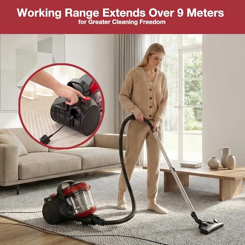 Akitas C10T Turbo Pet Hair Bagless Vacuum Cleaner Cylinder 900W Cat And Dog With German Wessel Werk Large 28cm Width Spinning Brush Head - Image 4
