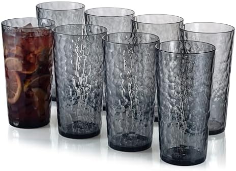 Zainca 20-ounce Plastic Tumblers, Acrylic Drinking Glasses High-Balls - View #5