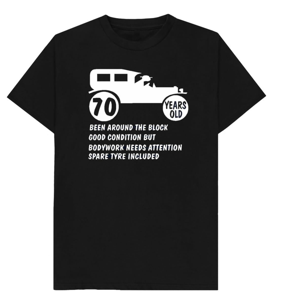 GenericMens 70th Birthday T-Shirt Gift Old Banger 70 Years Old Born in 1953 Funny Tee T Shirt