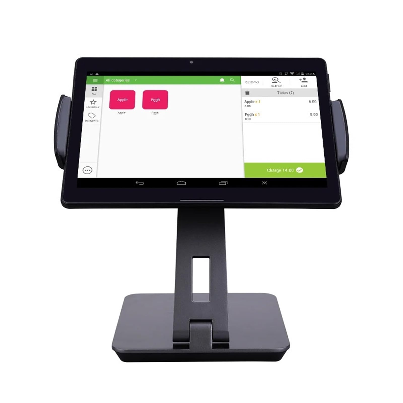Registratore di Cassa Telematico, Tablet Pos con touch screen capacitivo da 10 pollici, registratore di cassa, supporto di for eseguire il software del ristorante,per sistemi All-in-One per vendita a