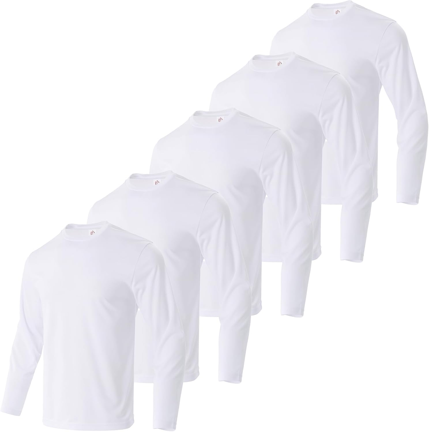 Gary Com Packs Mens T-Shirt UV Sun Protection Long Sleeve Shirt Dry-Fit Running Gym Athletic Tee for Fishing Hiking &Workout