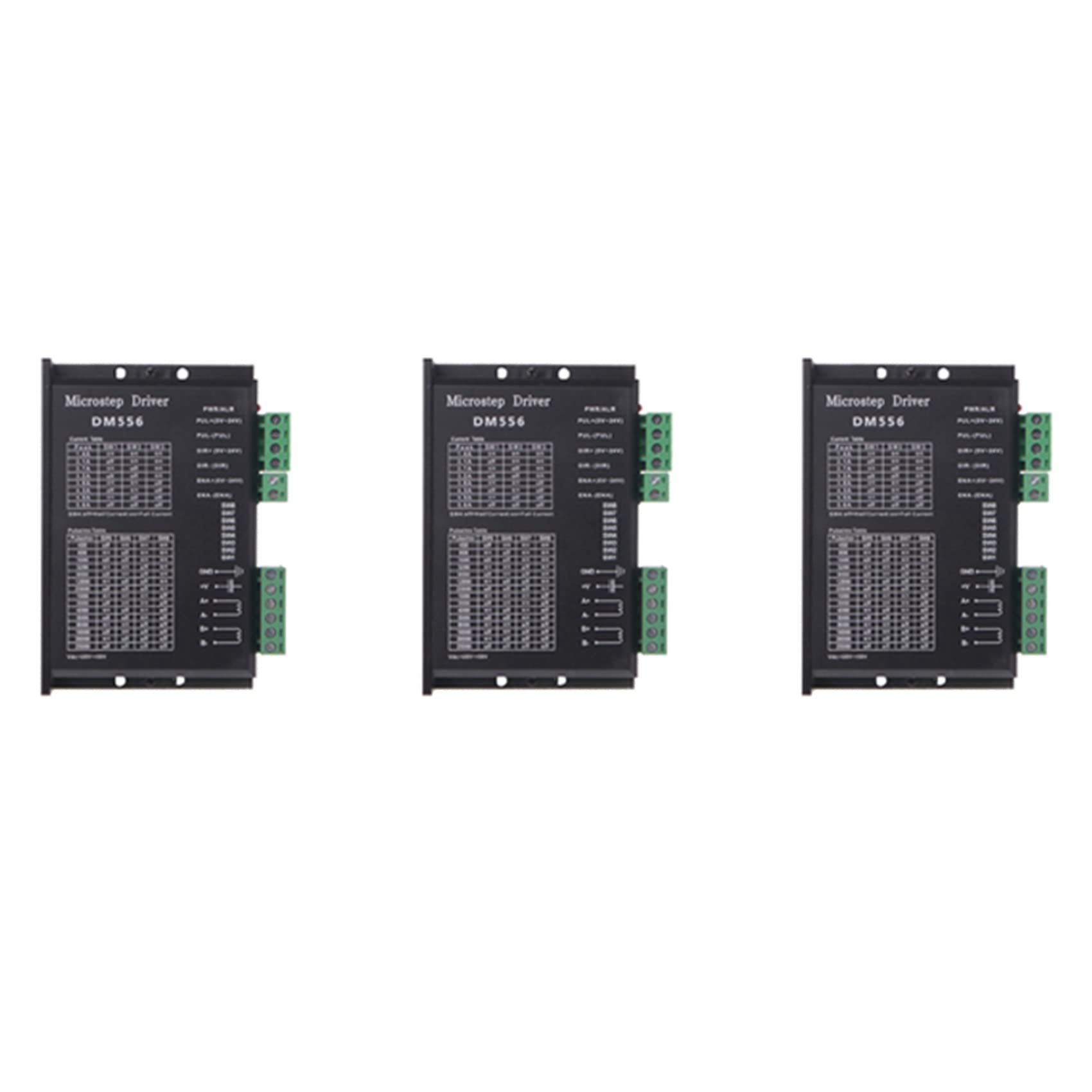 Jnchdghwa Black 3X Digital Stepper Driver, Dm556 Motor Driver Is Suitable For Nema 23, Nema 24 And Nema34 Stepper Motors