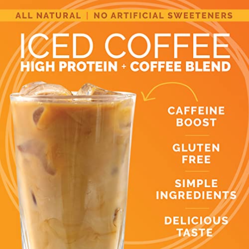 Crazed Foods Protein Iced Coffee, All Natural, No Artificial Sweeteners, Simple Ingredients, Keto, Gluten Free, Whey Protein Concentrate (18 Servings, Pumpkin Spice)