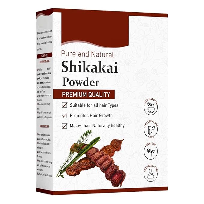 Shikakai Powder for Hair - 200 Grams For Hair wash and Shampoo 100 Pure and Natural SLS and