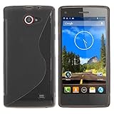  S - line silicona protectora para THL W11 Smart Phone (Color: Negro )