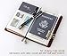 Robrasim Leather Journal Refillable Travelers Notebook, Antique Handmade Leather Writing Diary Notepad, Travel Journal Notebook for Men & Women, Medium Size 6.7