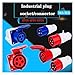 1pc Industrial Waterproof Plug and Socket Connector 3PIN 4PIN 5PIN 16A/32A IP44 Wall Mount Electrical Connection(Industrial 16A-3P)