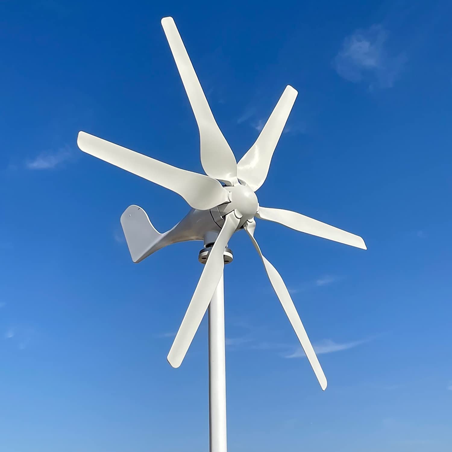 3-fase Windturbine Set 600W – Windgenerator Met Controller, 5 Bladen Lantaarnmodel Voor Thuis, Camerabewaking & Boot