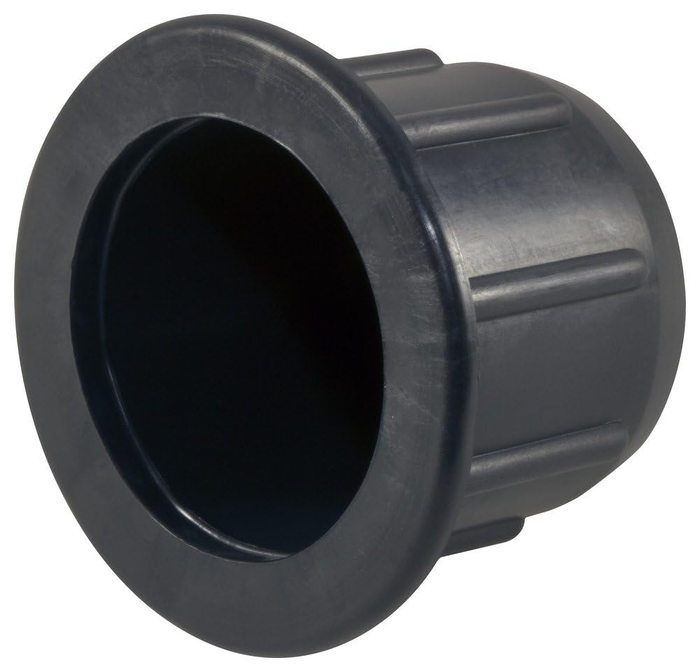 Bouchons en plastique Caplugs QFBH2000Q1 de 2 pouces en PE-HD noir pour série FBH-2000 lot de 80