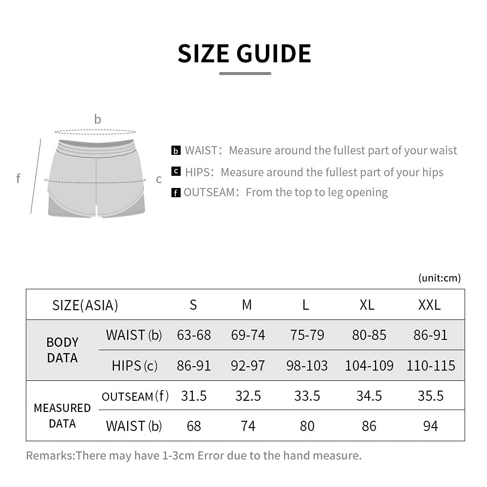 Lixada Short de Course 2 en 1 pour Femme, séchage Rapide, Respirant, entraînement Actif