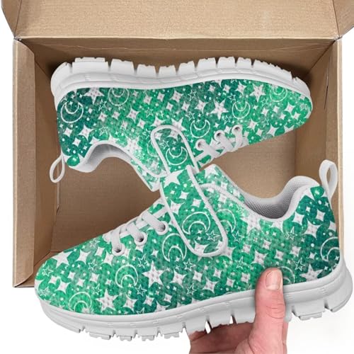 Kids Sneakers Running Tennis Athletic Shoes for Boys&Girls (Little Kid/Big Kid) Star Moon Pattern2