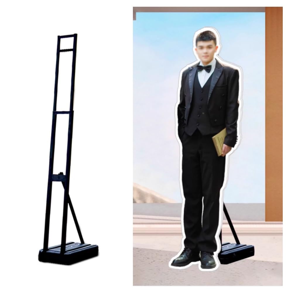 Soporte Para Carteles Con Altura Y Ángulo Ajustables, Con Base Mejorada Rellenable De Agua; Pedestal De Pie Para Señalización Publicitaria En Interiores Y Exteriores