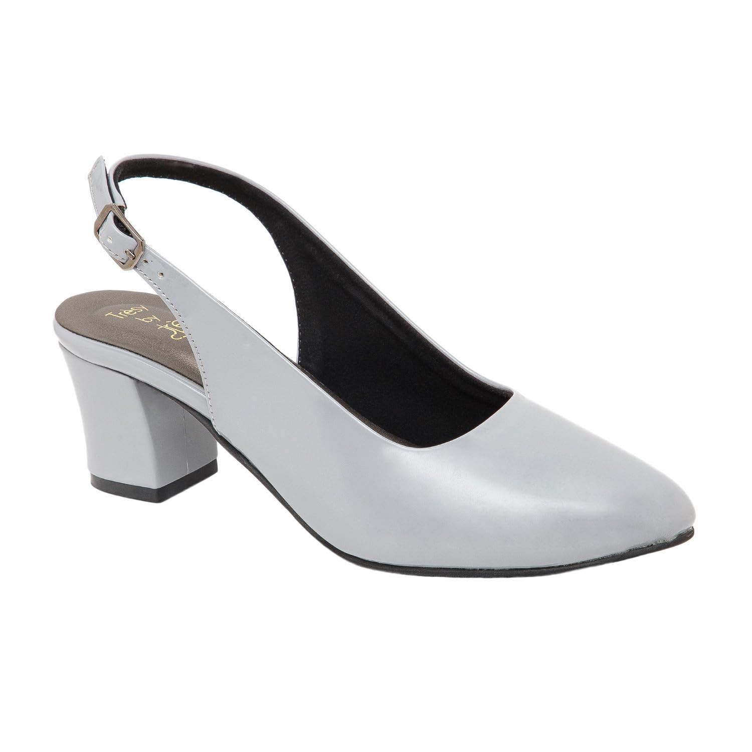 Tresy Women Heels Backstrap Grey Sandals | Fashionable | Comfortable | Versatile | Elegant | Sleek And Durable | 6 UK (B0D1KPJG9J) Amazon Price History, Amazon Price Tracker