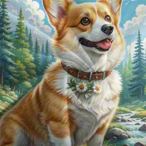 Housse de couette Corgi 3D à fermeture éclair cachée pour lit double enfant - 7